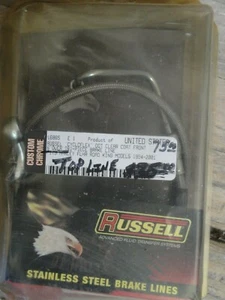 Russell S/less Braided Steel 6" + Top Brake LIne for 94-07 Road KingFLHR Harley - Picture 1 of 1