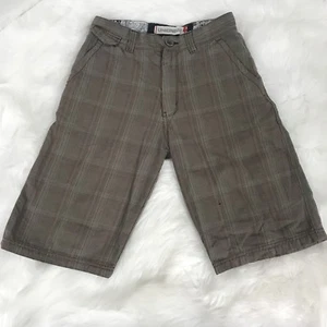 Union Bay Chino khaki braun kariert Freizeit Wandershorts Taschen Jungen Größe 14 - Bild 1 von 5