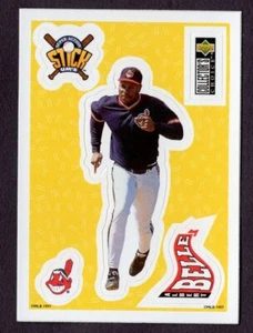 1997 Upper Deck StickUms ALBERT BELLE Cleveland INDIANS Baseball Card MLB NM #8 - Picture 1 of 2