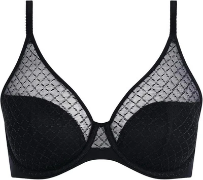 NWOT CHANTELLE BLACK SIZE 38DDD NORAH CHIC UNLINED UNDERWIRE BRA 16M1 - Image 1 of 3