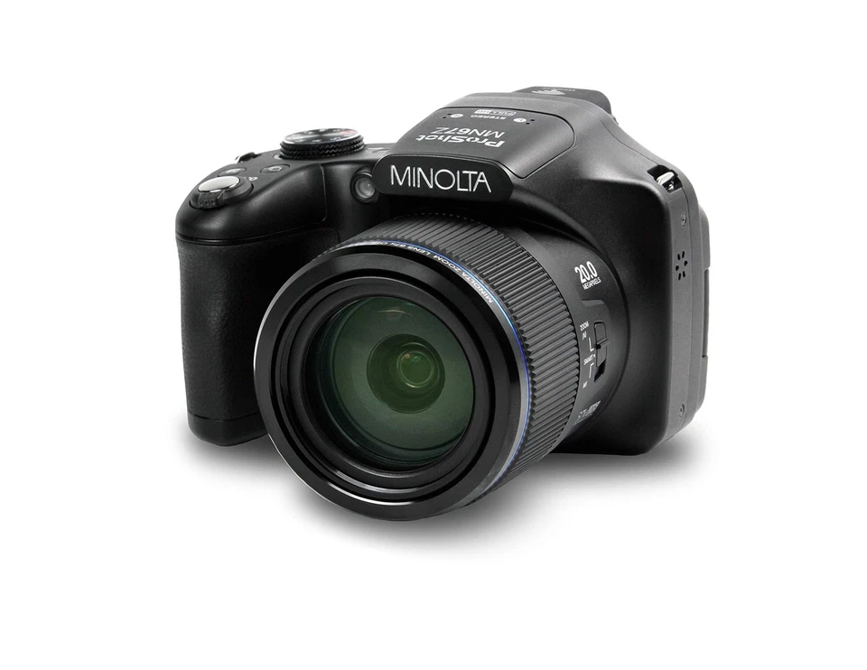 Minolta Pro Shot 20 Mega Pixel HD Digital Camera with 67X Optical Zoom, Full - Image 1 of 1