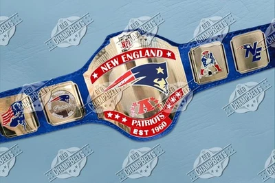 Cinturón Campeonato NFL New England Patriots Adulto Talla 2mm Latón Foto 1 de 4