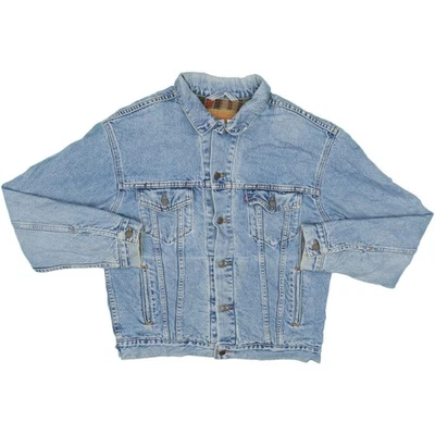 Chaqueta vaquera vintage Levi's Trucker forro lavado ligero rock grunge trabajo Foto 1 de 4