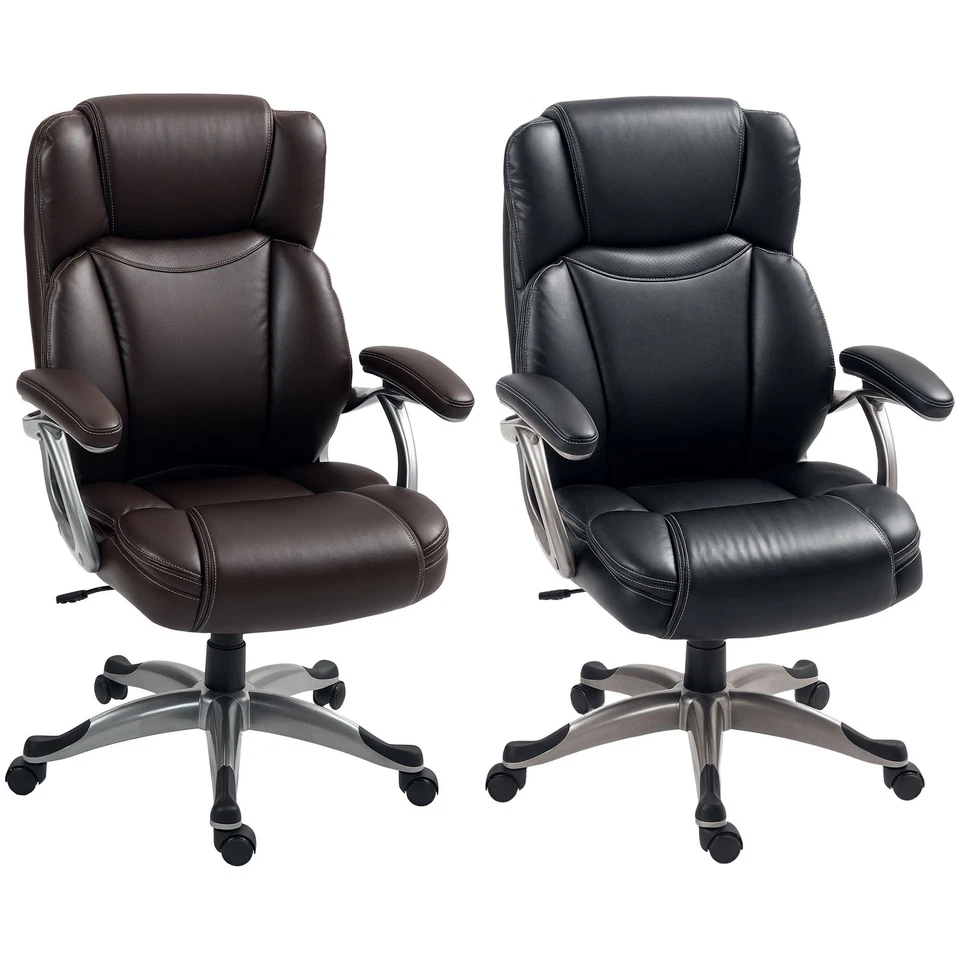 HOMCOM Silla de Oficina con Respaldo Alto, Silla de Computadora Giratoria Inclinable Foto 1 de 1