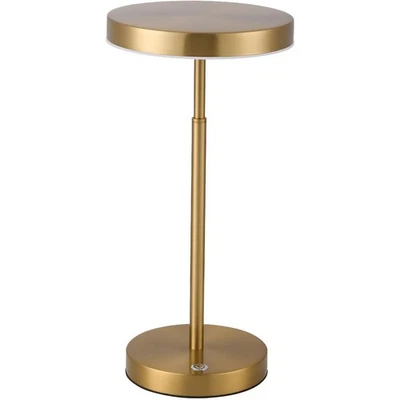 Lámpara de mesa Dainolite Lighting FCE-1510LEDT-AGB Francine latón envejecido Foto 1 de 4