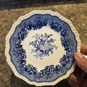 Vintage Blue Mason's Ironstone Ascot Round Saucer England - Picture 1 of 4