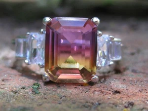 Metaphysical Goddess Fortuna 925 Ombre ring of Wealth and Good Fortune - Picture 1 of 4