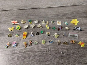 Vintage Enamel Pin Badge Job Lot Of About 40 (Some Cartoons) Mixed Subjects A10 - Picture 1 of 12