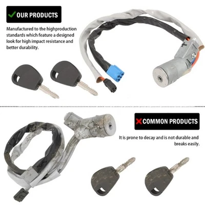 Car Ignition Switch Lock Cylinder Set For Citroen Berlingo Peugeot Partner 02-08 - Image 1 of 4