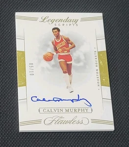2019-20 Panini Flawless CALVIN MURPHY LEGENDARY SCRIPTS ON CARD AUTO GOLD /10 - Picture 1 of 3