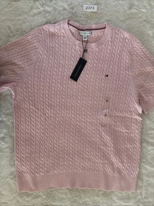 Tommy hilfiger Adaptive Kurzarm Pullover mit Zopfmuster - Bild 1 von 10