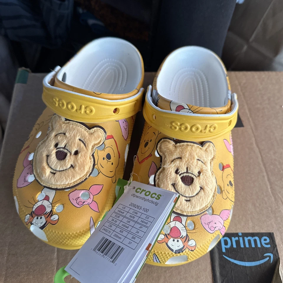 Crocs x Disney Winnie the Pooh Clogs – Adult Size M5 W7 Rare Pair - Unisex