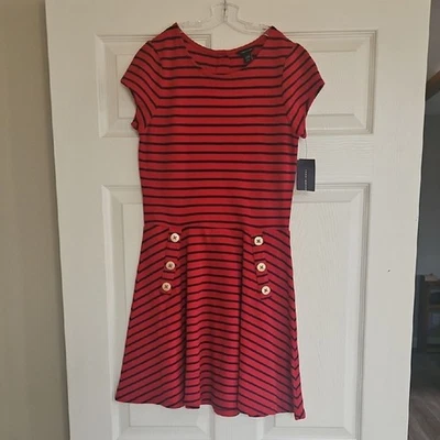 Vestido Tommy Hilfilger Regal rojo a rayas Foto 1 de 4