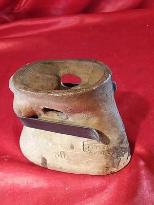 Antikes Osterlamm Keramik Nr. 80 Nürnberg Backform Glasiert Metall Halterung5125 - Bild 1 von 4