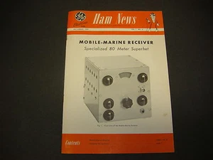 GE Electronic Tube Ham News Jul-Agosto 1952 Mobile-Marine Receptor S2913 - Imagen 1 de 1