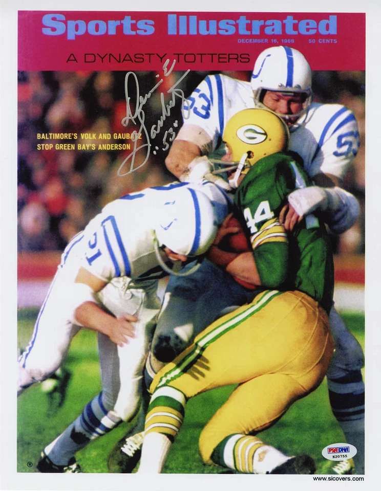 Dennis Gaubatz SIGNED Sports Illustrated Print 11x14 Colts PSA/DNA AUTOGRAPHED - Image 1 of 1