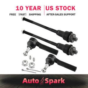 Front Inner Outer Tie Rod End For Chevy Silverado GMC Sierra 1500 Tahoe Yukon - Picture 1 of 9