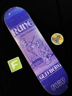 SUPER RARE Rune Glifberg King Copenhagen FLIP Skateboard Deck Pro Model 2003 - Image 1 of 4