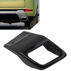 Black Rear Bumper Exhaust Tube Trim ABS For Land Rover Range Rover Evoque 10-18 - Picture 1 of 6