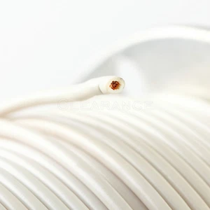 500FT 14 GAUGE AWG WIRE PRIMARY STRANDED COPPER WHITE MADE IN USA - Picture 1 of 1