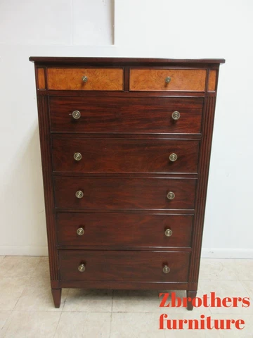 Henkel Harris Mahogany Federal Dresser High Chest Cover