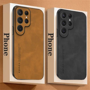 Hülle für Samsung Galaxy S23 S22 Ultra S21 A34 A54 A14 Leder Schutz Handy Case - Bild 1 von 17