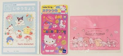 Sanrio Notizbuch, Tasche, Hello Kitty Schablone, aus Japan, süß♡Selten⭐︎ - Bild 1 von 4