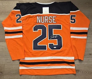 Darnell Nurse Signed Edmonton Oilers Jersey PSA/DNA Size 54 - Picture 1 of 3