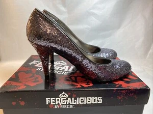 Fergalicious Gr. 8,5 Glitzer Heels Pumps gebraucht - Bild 1 von 6