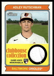ADLEY RUTSCHMAN 2023 Topps Heritage COLECCIÓN CASA CLUB RELIQUIAS OROPLOS RADIOCONTROL - Imagen 1 de 2