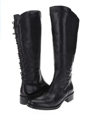 Botas altas de cuero negras impermeables para mujer ANDRE ASSOUS 165706 talla 37 Foto 1 de 4