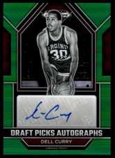 2023-24 Panini Prizm Draft Picks Autographs Green Dell Curry Auto Virginia Tech