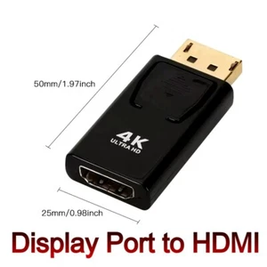 Display Port DP Male To HDMI Female Adapter Converter For 4K HD 1080P - UK STOCK - Picture 1 of 1