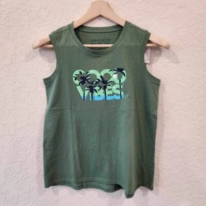 Life is Good Green Tank Top Good Vibes Size XS - Picture 1 of 4