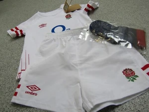 Umbro England RFU Rugby Home Unisex Infants Full kit 2022/23, Size: 18-24 Months - Picture 1 of 11