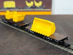 Märklin Spur Z 82350 Schwerlast-Wagenset mit Ladegut "Schaufeln" der DB mit OVP - Bild 1 von 19