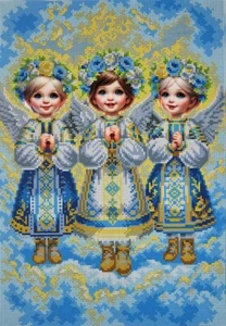 Ukrainian Angels Bead Embroidery Kit DIY Needlepoint Beadwork B716 - Picture 1 of 24
