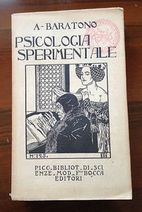 PSICOLOGIA SPERIMENTALE di A. Baratono 1906 - Picture 1 of 1