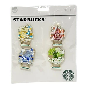 Starbucks x Disney Set 4 pz 50° Spille Retro Hollywood Magic Animal Regno Epcot - Foto 1 di 14