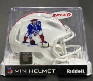 NEW ENGLAND PATRIOTS 1982-1989 RIDDELL NFL SPEED THROWBACK MINI HELMET - Picture 1 of 5