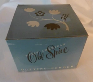 NOS- VINTAGE EARLY AMERICAN OLD SPICE DUSTING POWDER BOX #331 7 OZ BY SHULTON - - Picture 1 of 12