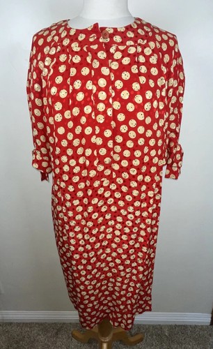 Abito vintage Fendi 365 seta stampa geometrica anni '70 80 Neiman Marcus