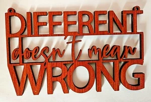 Inspirierendes Zitat Wandbehang, Schild, motivierend, anders, Hausgeschenk - Bild 1 von 1