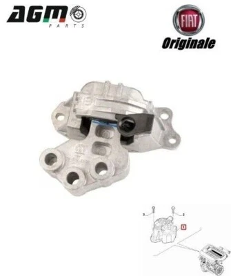 SUPPORTO SOSPENSIONE MOTORE DX ORIGINALE FIAT 500X JEEP RENEGADE 1,4 52097849 - Image 1 of 4