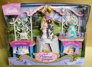 Mattel 2004 - Barbie Prince et le Pauvre - Jeu Mariage et Vanity - Neuf MISB - Photo 1/1
