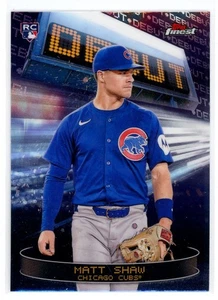 Finest Debut Matt Shaw RC 2025 Chicago Cubs #D-12 - Imagen 1 de 2