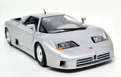 Burago 1/24 Bugatti EB110 Silver 90s Supercar Diecast Scale Model Car - Image 1 of 4