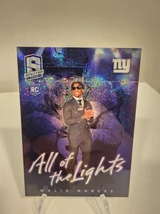 2024 Spectra - ALL OF THE LIGHTS INSERT - Malik Nabers SSP - Picture 1 of 6