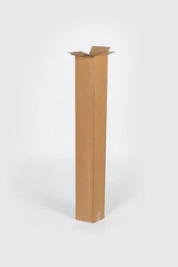 25 Pack 10x10x24" Tall Corrugated Shipping Boxes ECT-32 Kraft Packing Cartons - Picture 1 of 1