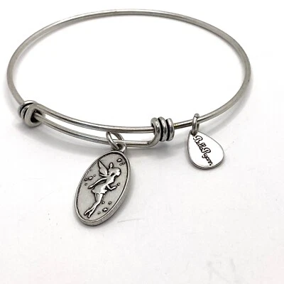 Brazalete Brazalete Expandible Hada Dije en Tono Plata Vintage  Foto 1 de 4